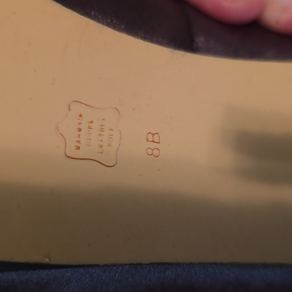 Caparros Purple Peep-Toe Heels With Black Lace Detail Size 8B (Bin 12) - Picture 9 of 10